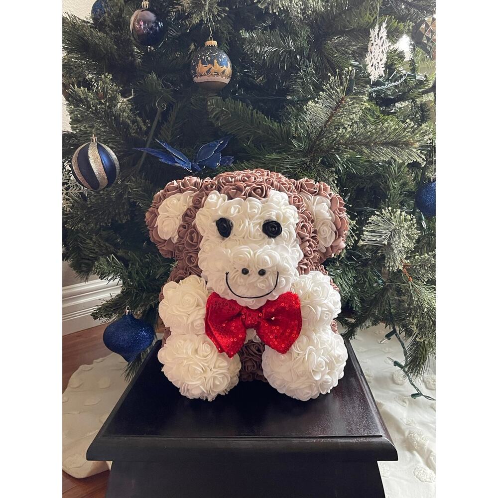 Handmade Christmas Monkey From Roses - Picture 3 of 7